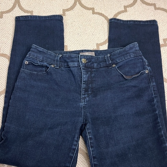 Chico’s SO Slimming straight leg blue Jeans, Chico’s size 1 short/ 8 short - Picture 16 of 16